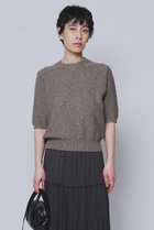 【プルミエ アロンディスモン/1er Arrondissement】のラメノットコットンハーフスリーブニット グレージュ|ID: prp329100004883179 ipo3291000000036451209
