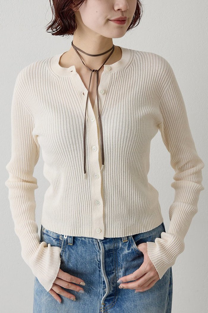 【ウィムガゼット/Whim Gazette】のホールガーメントRIBカーディガン インテリア・キッズ・メンズ・レディースファッション・服の通販 founy(ファニー) https://founy.com/ ファッション Fashion レディースファッション Fashion for Women トップス・カットソー Cut & Sew Tops ニット Knit Tops & Sweaters カーディガン・羽織り Layered Style Cardigans おすすめ Recommended / Our Picks カーディガン Cardigan, Knitwear コンパクト Compact, Small Size ショート Short, Short Length ホールガーメント WholeGarment, Seamless Knit エレガント 上品 Elegant |ID: prp329100004883181 ipo3291000000036843471