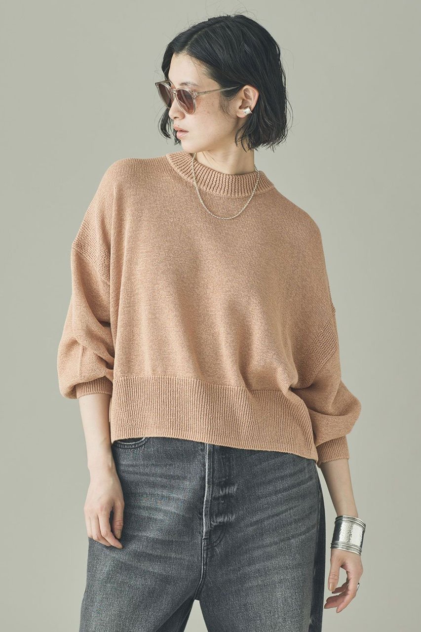 【カレンソロジー/Curensology】のリネンテープヤーンニットプルオーバー インテリア・キッズ・メンズ・レディースファッション・服の通販 founy(ファウニー) 　ファッション　Fashion　レディースファッション　Fashion for Women　トップス・カットソー　Cut & Sew Tops　ニット　Knit Tops & Sweaters　カジュアルプルオーバー・ニットトップス　Pullovers & Knit Tops / Casual Pullovers　サマー　Summer, Summer Style　シンプル　Simple, Minimal　バランス　Balance, Style Balance　リネン　Linen, Linen Fabric　ルーズ　Loose, Oversized　夏　Summer　春　Spring　ピンク|ID: prp329100004883186 ipo3291000000036451275