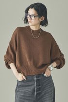 【カレンソロジー/Curensology】のリネンテープヤーンニットプルオーバー ブラウン|ID: prp329100004883186 ipo3291000000036451279
