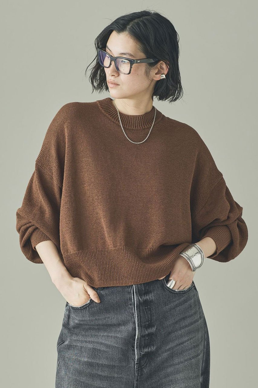 【カレンソロジー/Curensology】のリネンテープヤーンニットプルオーバー インテリア・キッズ・メンズ・レディースファッション・服の通販 founy(ファウニー) 　ファッション　Fashion　レディースファッション　Fashion for Women　トップス・カットソー　Cut & Sew Tops　ニット　Knit Tops & Sweaters　カジュアルプルオーバー・ニットトップス　Pullovers & Knit Tops / Casual Pullovers　サマー　Summer, Summer Style　シンプル　Simple, Minimal　バランス　Balance, Style Balance　リネン　Linen, Linen Fabric　ルーズ　Loose, Oversized　夏　Summer　春　Spring　ブラウン|ID: prp329100004883186 ipo3291000000036451279
