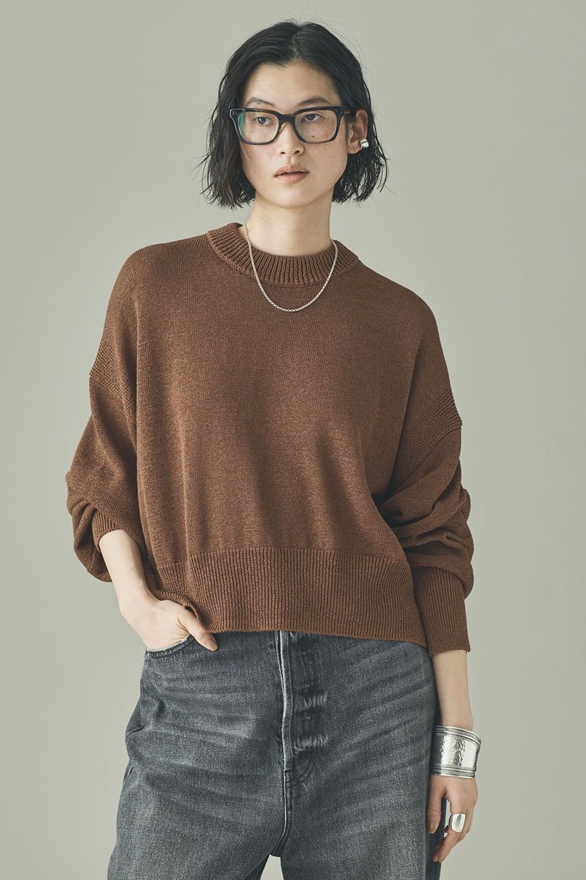 【カレンソロジー/Curensology】のリネンテープヤーンニットプルオーバー 大人の最旬トレンドファッション＆コーディネート founy(ファウニー) 　ファッション　Fashion　レディースファッション　Fashion for Women　トップス・カットソー　Cut & Sew Tops　ニット　Knit Tops & Sweaters　カジュアルプルオーバー・ニットトップス　Pullovers & Knit Tops / Casual Pullovers　サマー　Summer, Summer Style　シンプル　Simple, Minimal　バランス　Balance, Style Balance　リネン　Linen, Linen Fabric　ルーズ　Loose, Oversized　夏　Summer　春　Spring　other-2|ID: prp329100004883186 ipo3291000000036451281