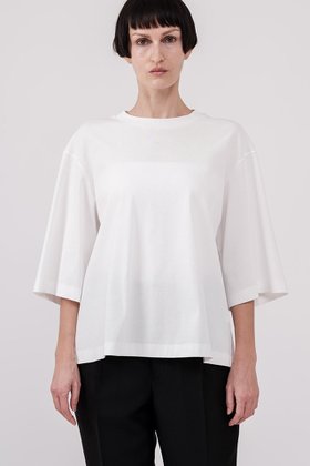 【ドメル/DOMELLE】 ハイ ツイスト ジャージー Tシャツ人気、トレンドファッション・服の通販 founy(ファニー) ファッション Fashion レディースファッション Fashion for Women トップス・カットソー Cut & Sew Tops シャツ・ブラウス・オフィスカジュアル Elegant Blouses & Button-Ups ロングTシャツ・Tシャツ Longline T-Shirts & Tees カットソー・ベーシックTシャツ Cut-and-Sewn Tops / Stretch Tees & Basics ショート Short, Short Length シンプル Simple, Minimal ストレート Straight, Straight Cut スリーブ Sleeve, Long Sleeve / Short Sleeve ツイスト Tweed, Tweed Fabric ツイード Twill, Twill Weave ビッグ Big, Oversized フォルム Silhouette, Form ミックス Mix, Mixed Style レース Lace, Lace Fabric 新作・新入荷 New Arrivals / New In |ID:prp329100004883193