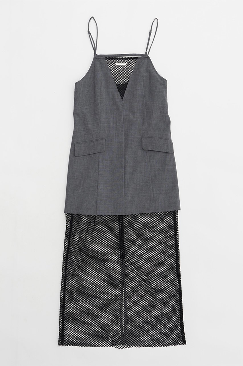 【プランク プロジェクト/PRANK PROJECT】のメッシュコンビキャミワンピース / Mesh Combi Cami Dress 大人の最旬トレンドファッション＆コーディネート founy(ファウニー) 　ファッション　Fashion　レディースファッション　Fashion for Women　ワンピース　Dresses　フォーマル・パーティードレス・結婚式用ドレス　Elegant & Casual Dresses　キャミソールワンピース　Camisole Dresses　チュニック　Tunic Tops & Dresses　おすすめ　Recommended / Our Picks　ウォッシャブル　Machine Washable　キャミワンピース　Cami Dress, Slip Dress　サテン　Satin, Glossy Fabric　ジャケット　Jacket, Outerwear　スポーティ　Sporty, Casual Athletic　チュニック　Tunic, Long Top　ドッキング　Docking, Mixed Material　ドレス　Dress, One-Piece　メッシュ　Mesh, Net Fabric　ランダム　Random, Irregular　ロング　Long, Long-Length　夏　Summer　 other-1|ID: prp329100004883235 ipo3291000000036740740