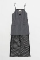 【プランク プロジェクト/PRANK PROJECT】のメッシュコンビキャミワンピース / Mesh Combi Cami Dress GRY(グレー)|ID: prp329100004883235 ipo3291000000036740741