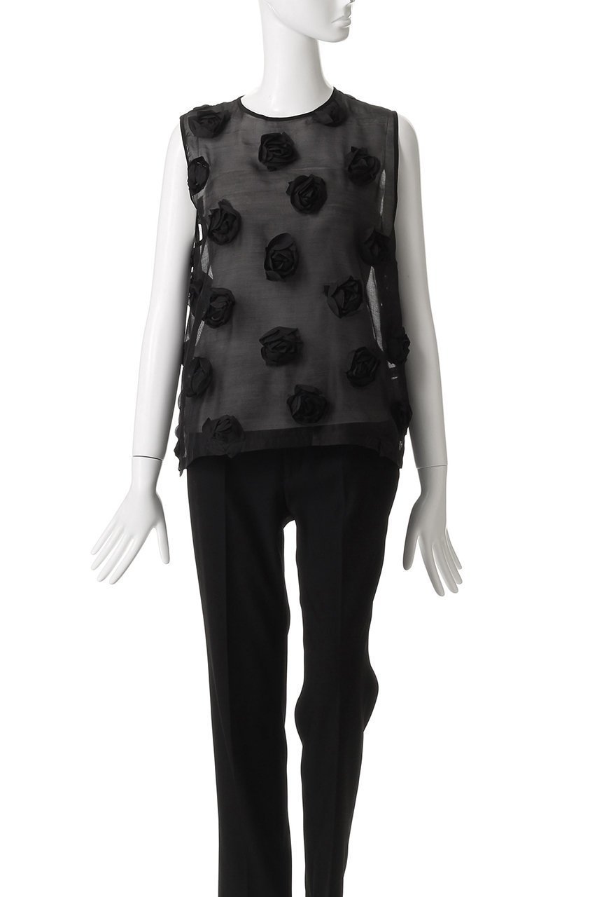 【プランク プロジェクト/PRANK PROJECT】のローズスリーブベスト / Rose Sleeve Vest 人気、トレンドファッション・服の通販 founy(ファニー) 　ファッション　Fashion　レディースファッション　Fashion for Women　アウター　Coat / Outerwear Collection　トップス・カットソー　Cut & Sew Tops　キャミソール&ノースリーブ　Camisoles & Sleeveless Tops　シャツ・ブラウス・オフィスカジュアル　Elegant Blouses & Button-Ups　ベスト&ジレ / 重ね着スタイル　Vests & Gilets　おすすめ　Recommended / Our Picks　インナー　Innerwear　オーガンジー　Organza Fabric　スリーブ　Sleeve, Long Sleeve / Short Sleeve　タンク　Tank Top, Sleeveless Top　デニム　Denim, Jeans Material　ノースリーブ　Sleeveless, No-Sleeve　ベスト　Vest, Waistcoat　ベーシック　Basic, Essential　ローズ　Rose, Rose Motif　other-2|ID: prp329100004883274 ipo3291000000036452021