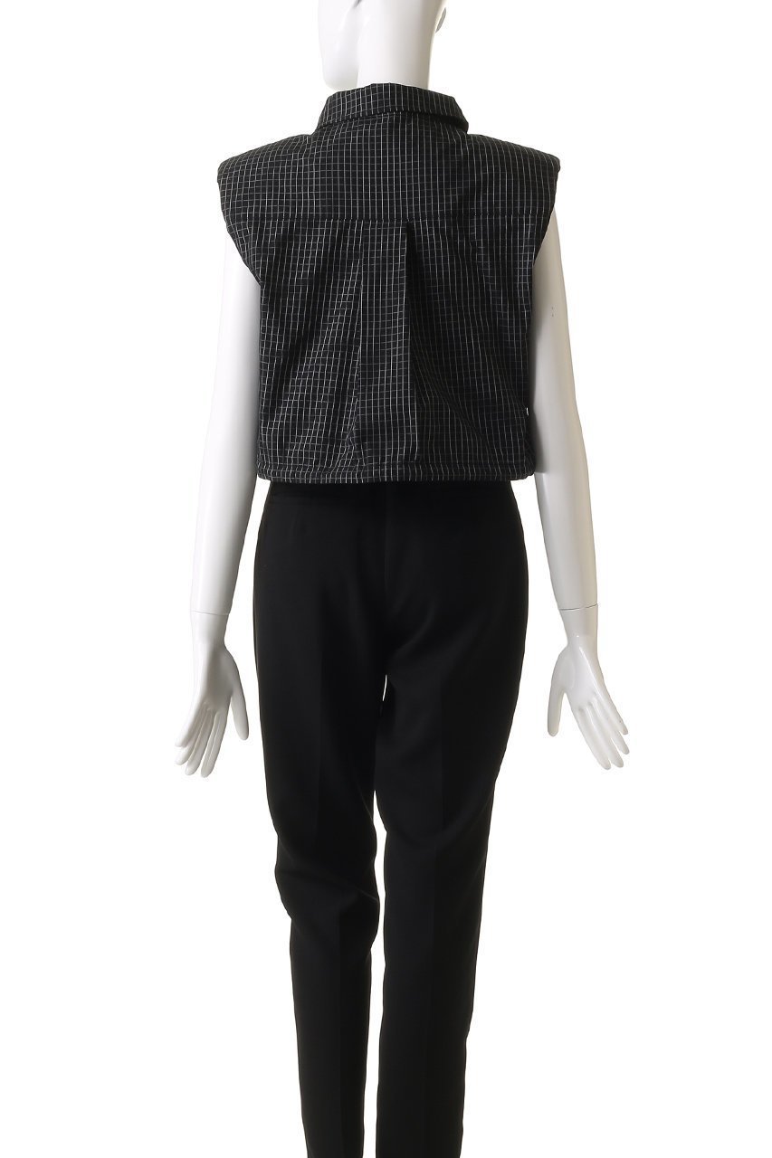 【プランク プロジェクト/PRANK PROJECT】のノースリチェックショートシャツ / Sleeveless Check Short Shirt 人気、トレンドファッション・服の通販 founy(ファニー) 　ファッション　Fashion　レディースファッション　Fashion for Women　トップス・カットソー　Cut & Sew Tops　シャツ・ブラウス・オフィスカジュアル　Elegant Blouses & Button-Ups　ロングTシャツ・Tシャツ　Longline T-Shirts & Tees　おすすめ　Recommended / Our Picks　ショルダー　Shoulder, Shoulder Strap　ショート　Short, Short Length　スポーティ　Sporty, Casual Athletic　スリーブ　Sleeve, Long Sleeve / Short Sleeve　チェック　Check, Plaid, Tartan　ドローストリング　Drawstring, Pull Cord　モノトーン　Monotone, Black and White　夏　Summer　other-4|ID: prp329100004883286 ipo3291000000036452139