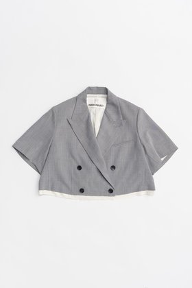 【プランク プロジェクト/PRANK PROJECT】のハーフスリーブショートジャケット / Half Sleeve Short Jacket 人気、トレンドファッション・服の通販 founy(ファニー) ファッション Fashion レディースファッション Fashion for Women アウター Coat / Outerwear Collection レディースジャケット・軽アウター Jackets ショート Short, Short Length ジャケット Jacket, Outerwear スリーブ Sleeve, Long Sleeve / Short Sleeve トレンチ Trench, Trench Coat ハーフ Half, Half-Length フォーマル Formal, Dressy マニッシュ Mannish, Boyish エレガント 上品 Elegant 夏 Summer 春 Spring S/S・春夏 SS, Spring/Summer, Warm Season A/W・秋冬 Autumn/Winter |ID:prp329100004883317