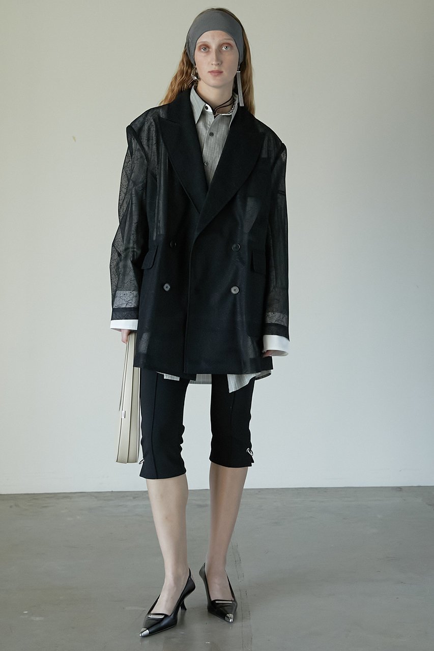 【プランク プロジェクト/PRANK PROJECT】のボンデッドレースジャケット / Bonded Lace Jacket 人気、トレンドファッション・服の通販 founy(ファニー) 　ファッション　Fashion　レディースファッション　Fashion for Women　アウター　Coat / Outerwear Collection　レディースジャケット・軽アウター　Jackets　インナー　Innerwear　シアー　Sheer, See-Through　ジャケット　Jacket, Outerwear　ストライプ　Stripe, Striped Pattern　ダブル　Double, Double-Breasted　チュール　Tulip, Tulip Motif　トレンド　Trend, Trending Now　ヌーディ　Nude, Nude Tone　フォルム　Silhouette, Form　ボンディング　Bonding, Bonded Fabric　ポケット　Pocket, Pocket Detail　レース　Lace, Lace Fabric　おすすめ　Recommended / Our Picks　夏　Summer　other-8|ID: prp329100004883328 ipo3291000000036452485