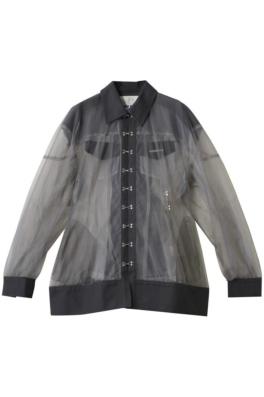 【プランク プロジェクト/PRANK PROJECT】のコクーンスリーブチュールブルゾン / Cocoon Sleeve Tulle Blouson インテリア・キッズ・メンズ・レディースファッション・服の通販 founy(ファウニー) 　ファッション　Fashion　レディースファッション　Fashion for Women　アウター　Coat / Outerwear Collection　レディースジャケット・軽アウター　Jackets　ブルゾンジャケット・スポーティアウター　Blouson Jackets　おすすめ　Recommended / Our Picks　オックス　Oxford Fabric　シェイプ　Shape, Slim Fit　ジャケット　Jacket, Outerwear　チュニック　Tunic, Long Top　チュール　Tulip, Tulip Motif　トレンド　Trend, Trending Now　ブルゾン　Blouson, Bomber Jacket　ボトム　Bottoms, Lower Wear　C.GRY(チャコールグレー)|ID: prp329100004883330 ipo3291000000036658396