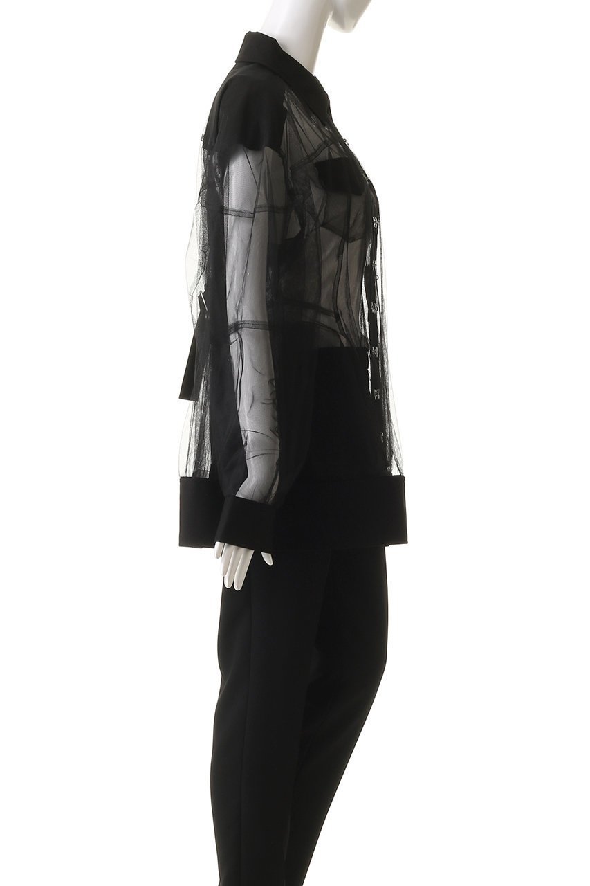 【プランク プロジェクト/PRANK PROJECT】のコクーンスリーブチュールブルゾン / Cocoon Sleeve Tulle Blouson 大人の最旬トレンドファッション＆コーディネート founy(ファウニー) 　ファッション　Fashion　レディースファッション　Fashion for Women　アウター　Coat / Outerwear Collection　レディースジャケット・軽アウター　Jackets　ブルゾンジャケット・スポーティアウター　Blouson Jackets　おすすめ　Recommended / Our Picks　オックス　Oxford Fabric　シェイプ　Shape, Slim Fit　ジャケット　Jacket, Outerwear　チュニック　Tunic, Long Top　チュール　Tulip, Tulip Motif　トレンド　Trend, Trending Now　ブルゾン　Blouson, Bomber Jacket　ボトム　Bottoms, Lower Wear　other-3|ID: prp329100004883330 ipo3291000000036658398