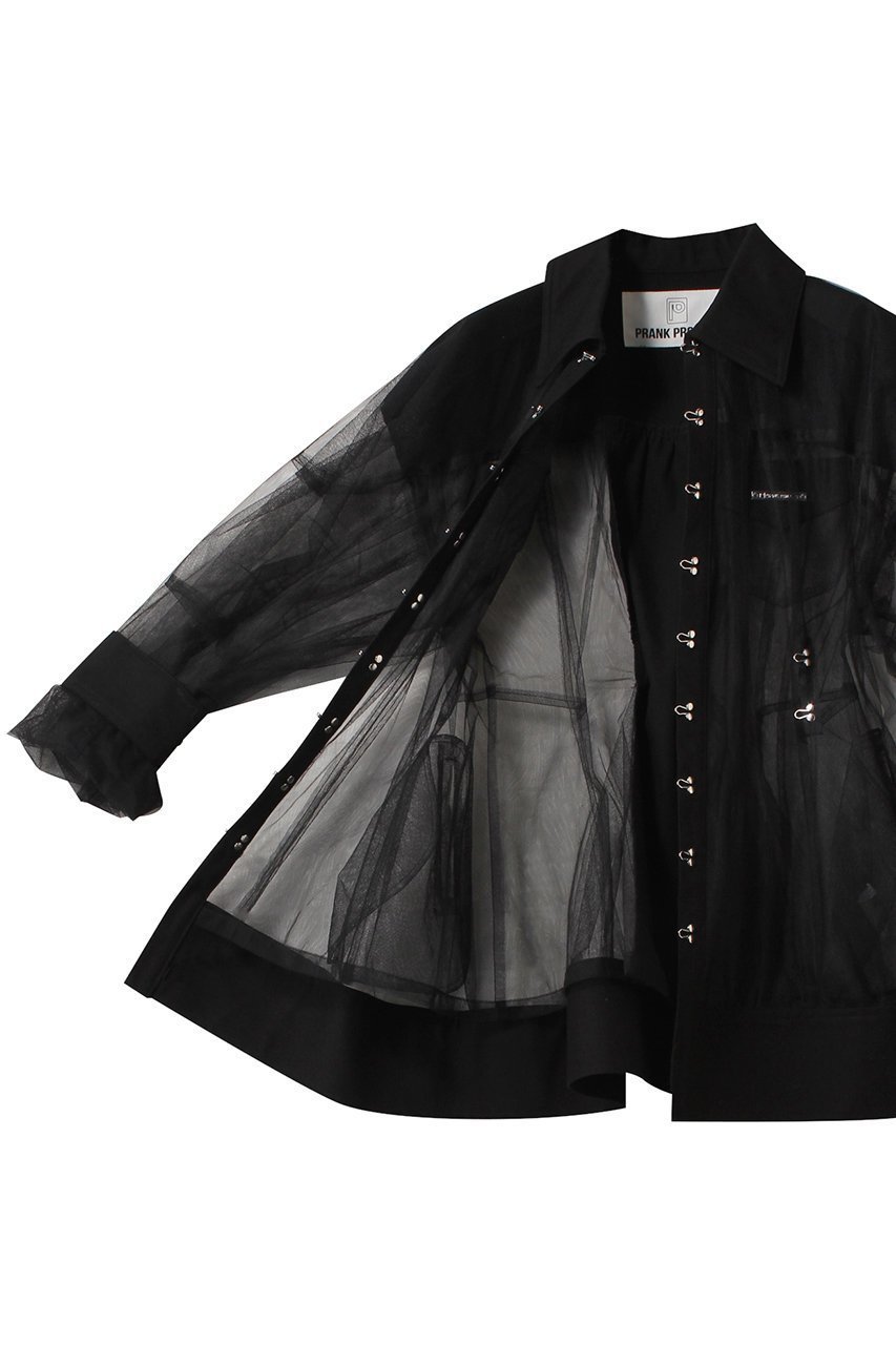 【プランク プロジェクト/PRANK PROJECT】のコクーンスリーブチュールブルゾン / Cocoon Sleeve Tulle Blouson 大人の最旬トレンドファッション＆コーディネート founy(ファウニー) 　ファッション　Fashion　レディースファッション　Fashion for Women　アウター　Coat / Outerwear Collection　レディースジャケット・軽アウター　Jackets　ブルゾンジャケット・スポーティアウター　Blouson Jackets　おすすめ　Recommended / Our Picks　オックス　Oxford Fabric　シェイプ　Shape, Slim Fit　ジャケット　Jacket, Outerwear　チュニック　Tunic, Long Top　チュール　Tulip, Tulip Motif　トレンド　Trend, Trending Now　ブルゾン　Blouson, Bomber Jacket　ボトム　Bottoms, Lower Wear　other-6|ID: prp329100004883330 ipo3291000000036658401