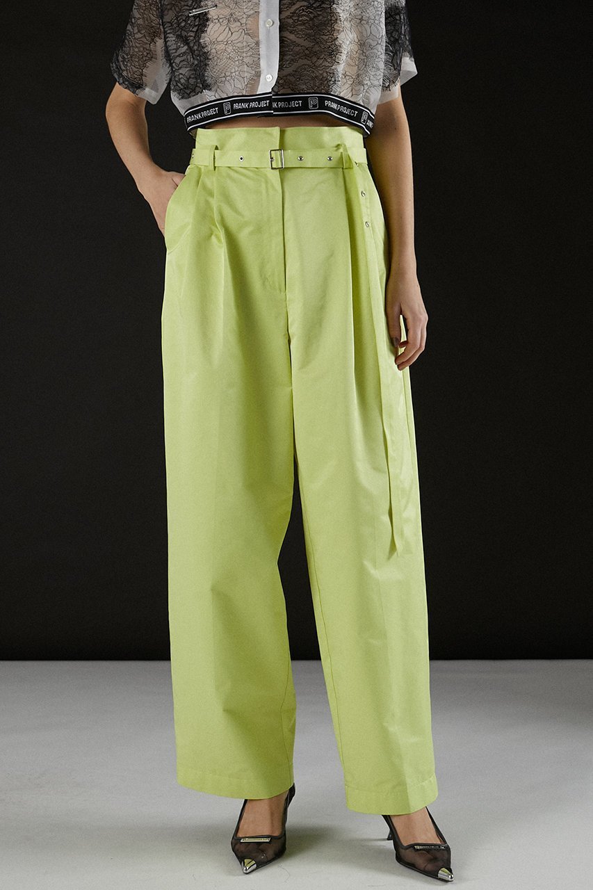 【プランク プロジェクト/PRANK PROJECT】のアイレットベルトサテンタックパンツ / Eyelet Belt Satin Tuck Pants 大人の最旬トレンドファッション＆コーディネート founy(ファウニー) 　ファッション　Fashion　レディースファッション　Fashion for Women　パンツ　Pants & Trousers　ベルト&ウエストマーク　Belts & Waist Accessories　タフタ　Taffeta, Structured Fabric　バルーン　Balloon, Balloon Silhouette　夏　Summer　other-2|ID: prp329100004883373 ipo3291000000036658447