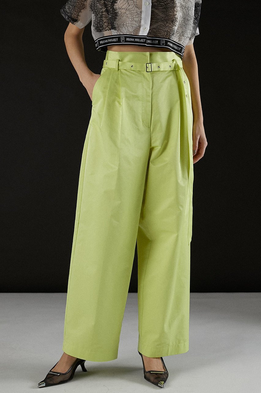 【プランク プロジェクト/PRANK PROJECT】のアイレットベルトサテンタックパンツ / Eyelet Belt Satin Tuck Pants 大人の最旬トレンドファッション＆コーディネート founy(ファウニー) 　ファッション　Fashion　レディースファッション　Fashion for Women　パンツ　Pants & Trousers　ベルト&ウエストマーク　Belts & Waist Accessories　タフタ　Taffeta, Structured Fabric　バルーン　Balloon, Balloon Silhouette　夏　Summer　other-5|ID: prp329100004883373 ipo3291000000036658450