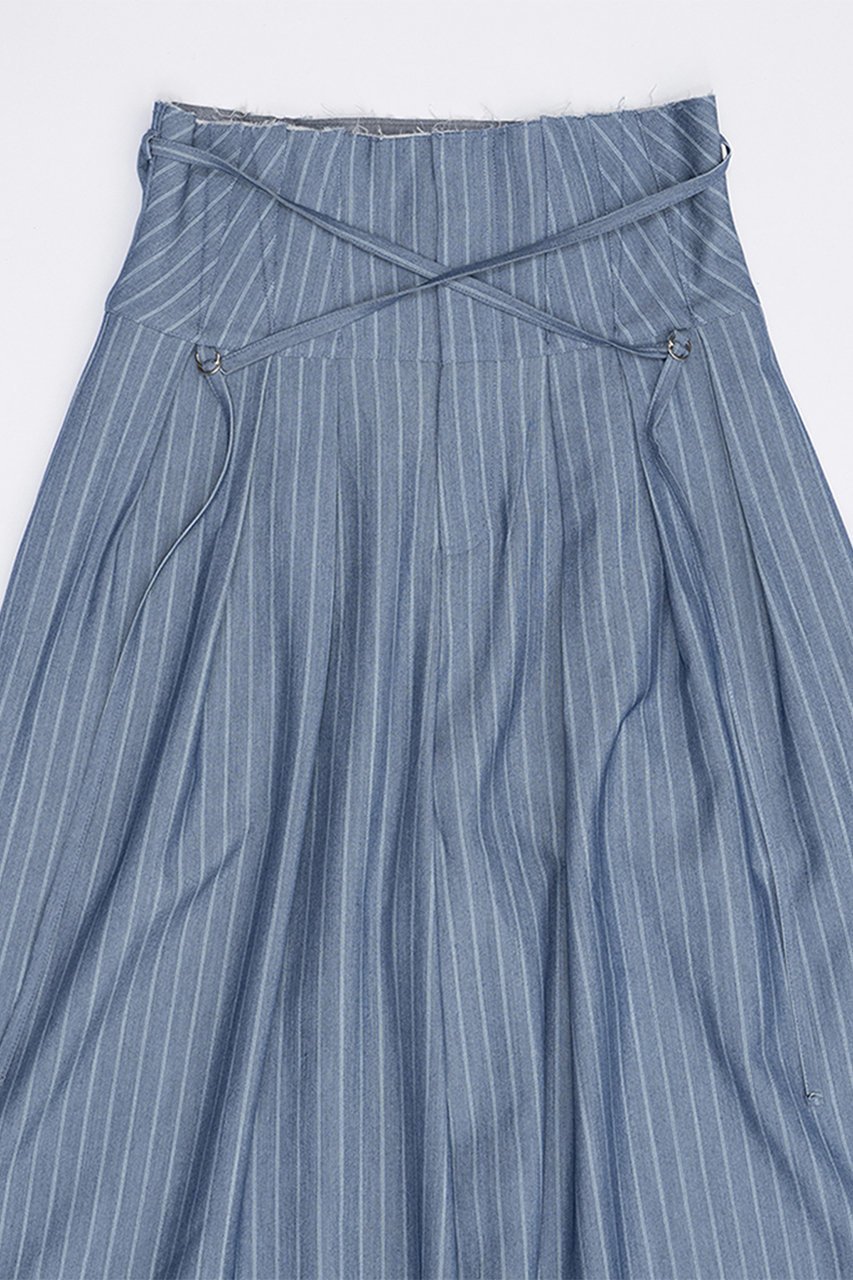 【プランク プロジェクト/PRANK PROJECT】のストライプスーパーワイドパンツ / Striped Super Wide Pants 人気、トレンドファッション・服の通販 founy(ファニー) 　ファッション　Fashion　レディースファッション　Fashion for Women　パンツ　Pants & Trousers　ストライプ　Stripe, Striped Pattern　セットアップ　Set-Up, Coordinated Outfit　デニム　Denim, Jeans Material　フロント　Front, Front Design　ワイド　Wide, Wide Fit　夏　Summer　other-2|ID: prp329100004883374 ipo3291000000036452935