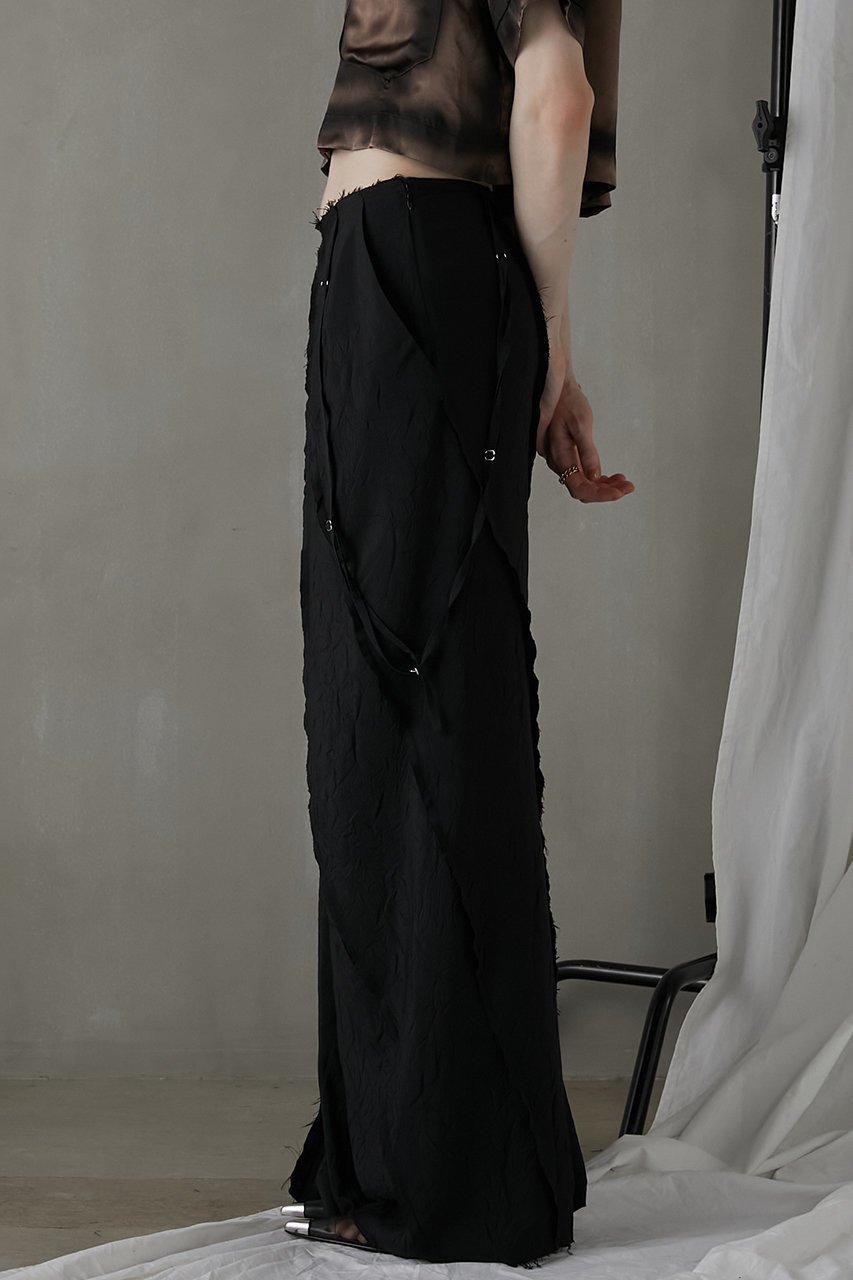 【プランク プロジェクト/PRANK PROJECT】のバイヤスカットオフマキシスカート / Bias Cut-off Maxi Skirt 人気、トレンドファッション・服の通販 founy(ファニー) 　ファッション　Fashion　レディースファッション　Fashion for Women　スカート　Skirts　ロングスカート　Long Skirts / Maxi & Midi Skirts　おすすめ　Recommended / Our Picks　とろみ　Fluid, Flowy Fabric　カットオフ　Cut-Off Design　ストレッチ　Stretch, Stretchy Fabric　スーツ　Suit, Formalwear　ドレープ　Drape, Draping Fabric　マキシ　Maxi, Full Length　メランジ　Melange, Mixed Yarn　ロング　Long, Long-Length　ワッシャー　Washer, Crinkled Finish　エレガント 上品　Elegant　other-4|ID: prp329100004883403 ipo3291000000036453252