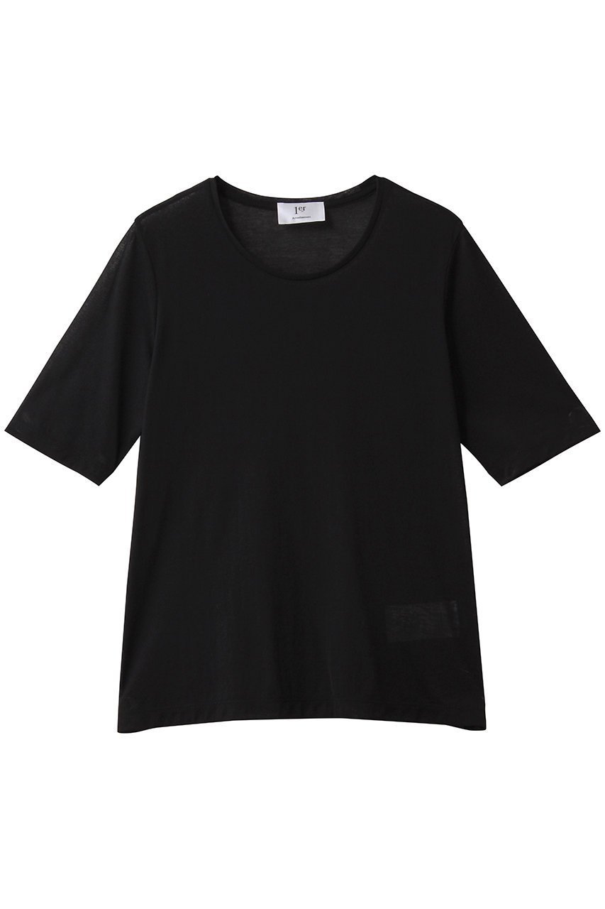 【プルミエ アロンディスモン/1er Arrondissement】のシアーTシャツ インテリア・キッズ・メンズ・レディースファッション・服の通販 founy(ファニー) 　ファッション　Fashion　レディースファッション　Fashion for Women　トップス・カットソー　Cut & Sew Tops　シャツ・ブラウス・オフィスカジュアル　Elegant Blouses & Button-Ups　ロングTシャツ・Tシャツ　Longline T-Shirts & Tees　カットソー・ベーシックTシャツ　Cut-and-Sewn Tops / Stretch Tees & Basics　インナー　Innerwear　キャミソール　Camisole, Spaghetti Strap Top　サロペット　Overalls, Salopette　シアー　Sheer, See-Through　ショート　Short, Short Length　シンプル　Simple, Minimal　スリーブ　Sleeve, Long Sleeve / Short Sleeve　トレンド　Trend, Trending Now　フィット　Fit, Slim Fit　ブラック|ID: prp329100004883417 ipo3291000000036453418