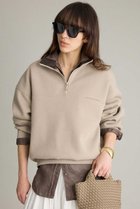 【ブリル/BRILL】のボンディングZIPスウェット 人気、トレンドファッション・服の通販 founy(ファニー) ファッション Fashion レディースファッション Fashion for Women トップス・カットソー Cut & Sew Tops シャツ・ブラウス・オフィスカジュアル Elegant Blouses & Button-Ups レディースパーカー・カジュアルフーディー Casual Hoodies & Sweatshirts ロングTシャツ・Tシャツ Longline T-Shirts & Tees スウェット・クルーネックトップス Sweatshirts & Crewnecks / Relaxed Fit Sweat Tops カットソー・ベーシックTシャツ Cut-and-Sewn Tops / Stretch Tees & Basics スウェット / スエット Sweatshirt, Sweatwear ボンディング Bonding, Bonded Fabric ポケット Pocket, Pocket Detail thumbnail ベージュ|ID: prp329100004883467 ipo3291000000036453929