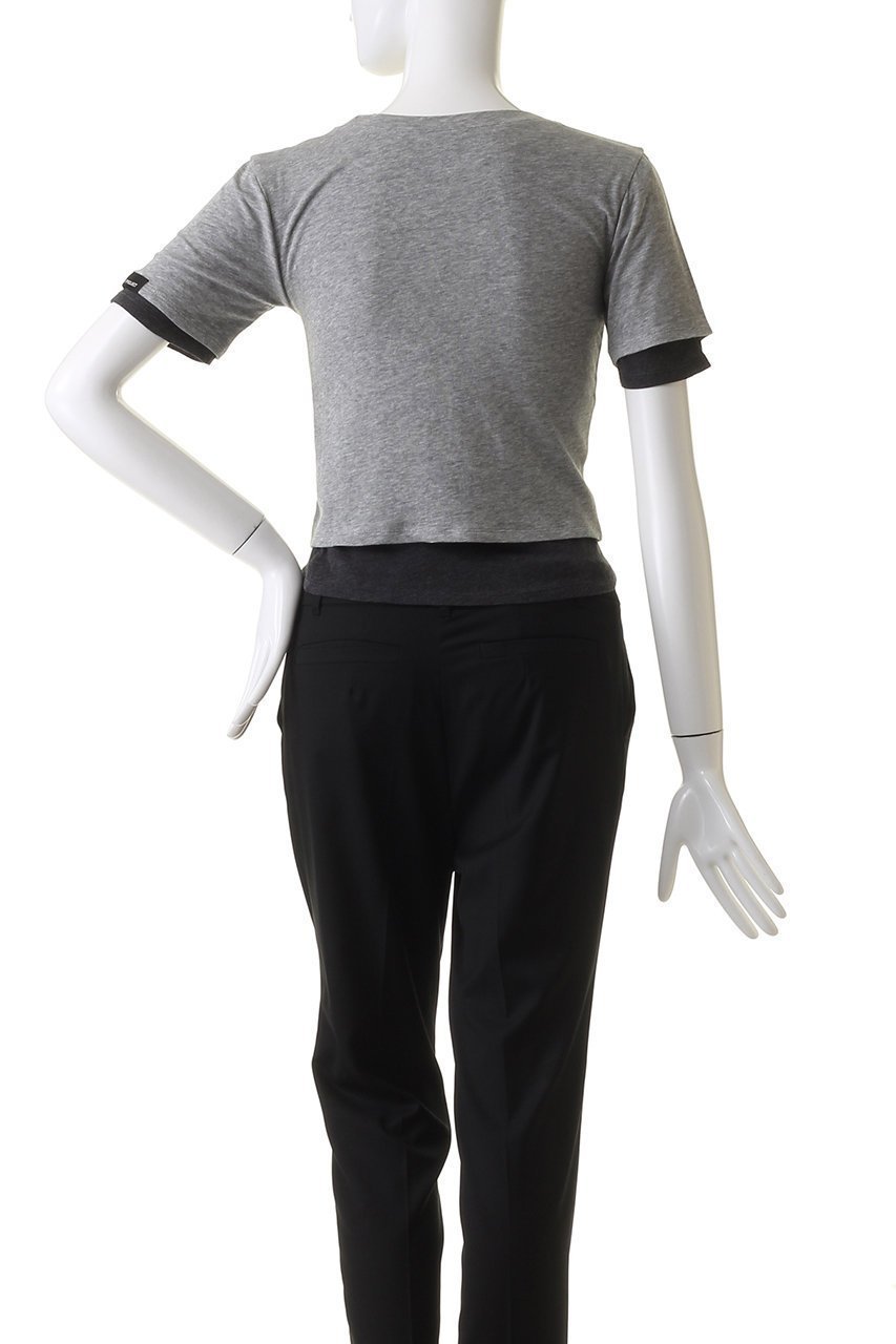 【プランク プロジェクト/PRANK PROJECT】のダブルレイヤードTEE / Double Layered Tee 人気、トレンドファッション・服の通販 founy(ファニー) 　ファッション　Fashion　レディースファッション　Fashion for Women　トップス・カットソー　Cut & Sew Tops　シャツ・ブラウス・オフィスカジュアル　Elegant Blouses & Button-Ups　ロングTシャツ・Tシャツ　Longline T-Shirts & Tees　カットソー・ベーシックTシャツ　Cut-and-Sewn Tops / Stretch Tees & Basics　おすすめ　Recommended / Our Picks　カットソー　Cut and Sewn Top　ショート　Short, Short Length　ストレッチ　Stretch, Stretchy Fabric　スリーブ　Sleeve, Long Sleeve / Short Sleeve　other-4|ID: prp329100004883534 ipo3291000000036454492