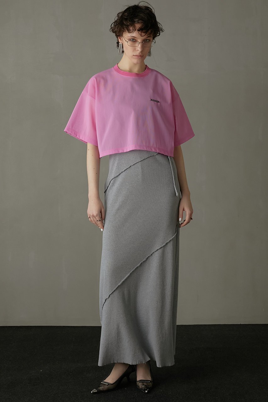 【プランク プロジェクト/PRANK PROJECT】のハードメッシュオーバーTシャツ / Hard Mesh Over T-shirt 人気、トレンドファッション・服の通販 founy(ファニー) 　ファッション　Fashion　レディースファッション　Fashion for Women　トップス・カットソー　Cut & Sew Tops　シャツ・ブラウス・オフィスカジュアル　Elegant Blouses & Button-Ups　ロングTシャツ・Tシャツ　Longline T-Shirts & Tees　カットソー・ベーシックTシャツ　Cut-and-Sewn Tops / Stretch Tees & Basics　クロップド　Cropped, Short Length　ショート　Short, Short Length　スポーツ　Sports, Activewear　スポーティ　Sporty, Casual Athletic　スリーブ　Sleeve, Long Sleeve / Short Sleeve　メッシュ　Mesh, Net Fabric　other-6|ID: prp329100004883540 ipo3291000000036454558