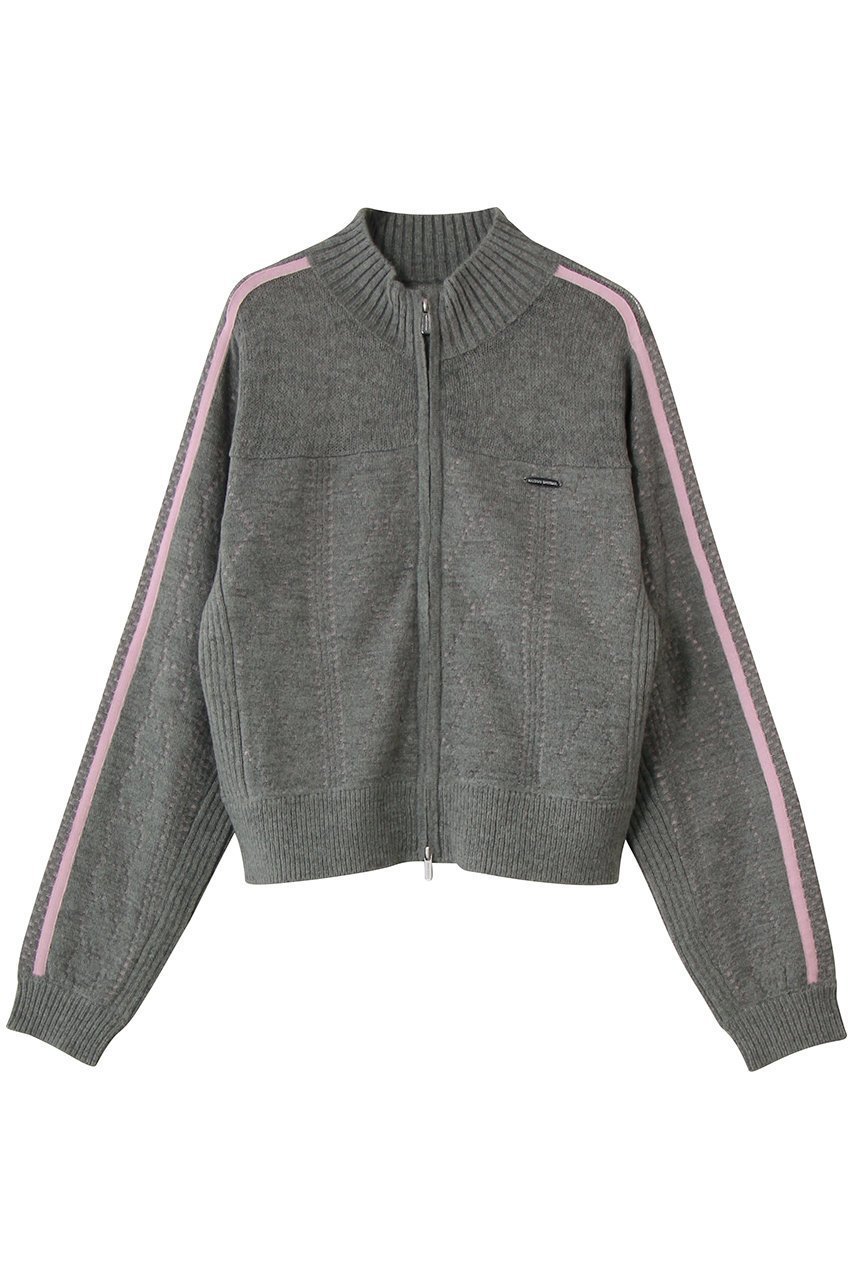 【メゾンスペシャル/MAISON SPECIAL】のOpenwork Knit Track Jacket/透かし編みニットトラックジャケット インテリア・キッズ・メンズ・レディースファッション・服の通販 founy(ファウニー) 　ファッション　Fashion　レディースファッション　Fashion for Women　クラシック　Classic, Timeless Style　ショート　Short, Short Length　シンプル　Simple, Minimal　セットアップ　Set-Up, Coordinated Outfit　透かし　Cut-Out, Lacework　デニム　Denim, Jeans Material　トレンド　Trend, Trending Now　フェミニン　Feminine, Girly　フロント　Front, Front Design　モダン　Modern, Contemporary　A/W・秋冬　Autumn/Winter　おすすめ　Recommended / Our Picks　エレガント 上品　Elegant　GRY(グレー)|ID: prp329100004884020 ipo3291000000036457254