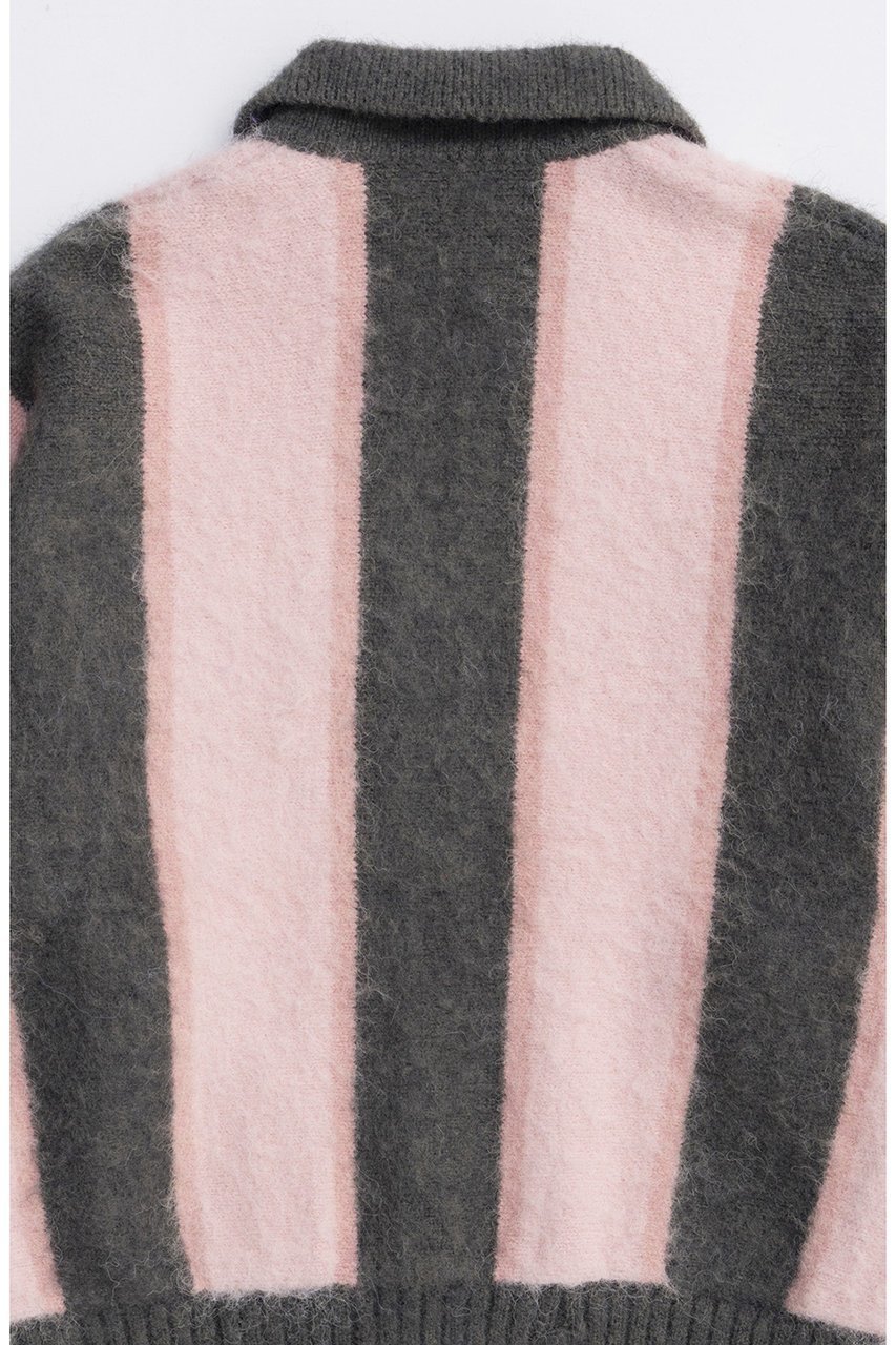 【メゾンスペシャル/MAISON SPECIAL】のSoutien Collar Stripe Zip Knit Cardigan/ステンカラーストライプジップニットカーデ 人気、トレンドファッション・服の通販 founy(ファニー) ファッション Fashion レディースファッション Fashion for Women トップス・カットソー Cut & Sew Tops ニット Knit Tops & Sweaters カーディガン・羽織り Layered Style Cardigans カーディガン Cardigan, Knitwear クラシック Classic, Timeless Style コンパクト Compact, Small Size ストライプ Stripe, Striped Pattern スポーティ Sporty, Casual Athletic テクスチャー Texture, Textured Fabric ミックス Mix, Mixed Style リュクス Luxury, Elegant, High-End, Chic ワイド Wide, Wide Fit A/W・秋冬 Autumn/Winter other-6|ID: prp329100004884023 ipo3291000000036457289