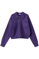 【メゾンスペシャル/MAISON SPECIAL】のSoutien Collar Zip Knit Cardigan/ステンカラージップニットカーデ PPL(パープル)|ID: prp329100004884025 ipo3291000000036457298