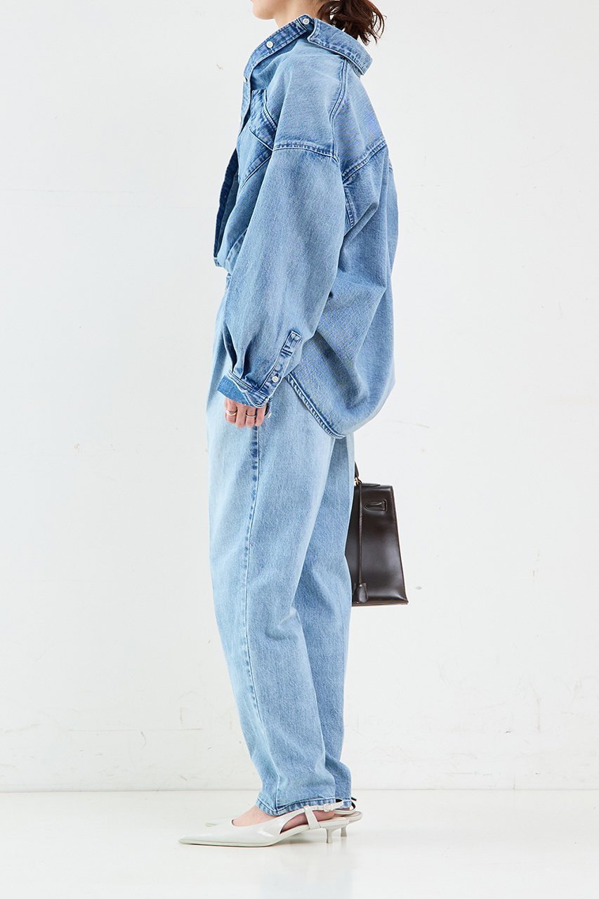 【サードマガジン/THIRD MAGAZINE】のテーパードデニム 人気、トレンドファッション・服の通販 founy(ファニー) 　ファッション　Fashion　レディースファッション　Fashion for Women　パンツ　Pants & Trousers　デニムパンツ・ジーンズ・美脚デニム　Denim Jeans & Pants　センター　Center, Center Line　テーパード　Tapered, Tapered Pants　デニム　Denim, Jeans Material　ブリーチ　Bleach, Washed Finish　定番　Standard, Basic Item　other-7|ID: prp329100004884029 ipo3291000000036457346