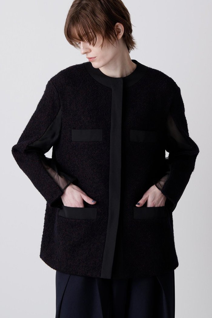 【ヒューエルミュージアム/hueLe Museum】の【hLM】ループヘリンボーンツイードジャケット インテリア・キッズ・メンズ・レディースファッション・服の通販 founy(ファニー) https://founy.com/ ファッション Fashion レディースファッション Fashion for Women アウター Coat / Outerwear Collection レディースジャケット・軽アウター Jackets エレガント 上品 Elegant グログラン Grosgrain, Grosgrain Ribbon ジャケット Jacket, Outerwear トレンド Trend, Trending Now |ID: prp329100004884056 ipo3291000000036544695