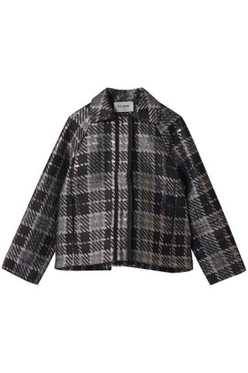 【マリリンムーン/MARILYN MOON】の【SOI-MeME】チェックラメジャガードジャケット 人気、トレンドファッション・服の通販 founy(ファニー) ファッション Fashion レディースファッション Fashion for Women アウター Coat / Outerwear Collection レディースジャケット・軽アウター Jackets おすすめ Recommended / Our Picks コクーン Cocoon, Cocoon Silhouette ジャカード/ジャガード Jacquard, Woven Pattern ジャケット Jacket, Outerwear タフタ Taffeta, Structured Fabric チェック Check, Plaid, Tartan フリル Frill, Ruffle プリーツ Pleats, Pleated ボトム Bottoms, Lower Wear モダン Modern, Contemporary 別注 Limited Edition, Custom Order |ID:prp329100004884065
