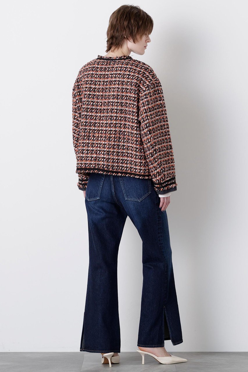 【ヒューエルミュージアム/hueLe Museum】の【STUMBLY】Tweed/Denim Combi JK 人気、トレンドファッション・服の通販 founy(ファニー) 　ファッション　Fashion　レディースファッション　Fashion for Women　アウター　Coat / Outerwear Collection　レディースジャケット・軽アウター　Jackets　エレガント 上品　Elegant　ジャケット　Jacket, Outerwear　ツイード　Twill, Twill Weave　デニム　Denim, Jeans Material　バランス　Balance, Style Balance　ミックス　Mix, Mixed Style　リメイク　Remake, Reconstructed　other-6|ID: prp329100004884073 ipo3291000000036457706