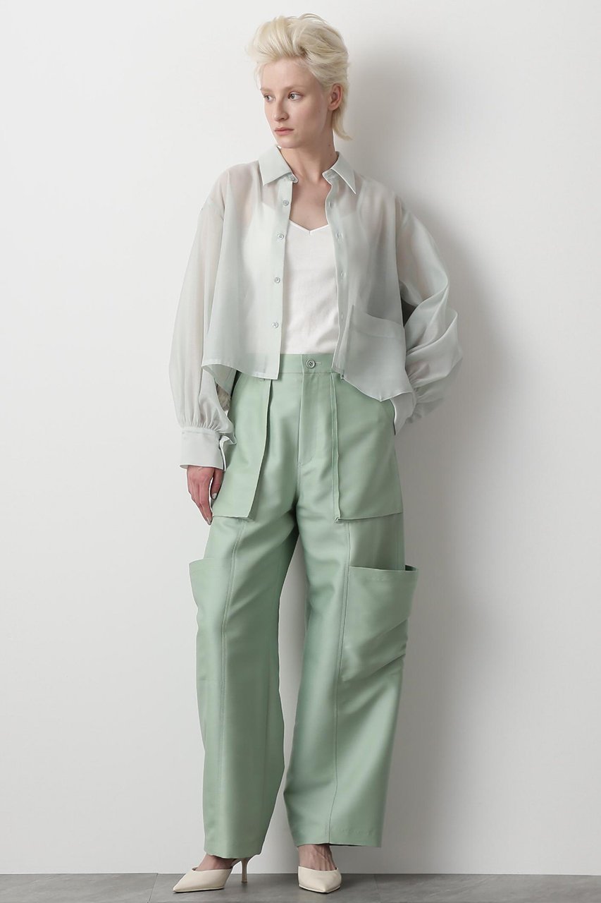 【ヒューエルミュージアム/hueLe Museum】の【STUMBLY】New Baker Cargo Pants 人気、トレンドファッション・服の通販 founy(ファニー) ファッション Fashion レディースファッション Fashion for Women パンツ Pants & Trousers カーゴパンツ Cargo Pants, Utility Pants シルク Silk, 100% Silk ポケット Pocket, Pocket Detail 定番 Standard, Basic Item other-4|ID: prp329100004884083 ipo3291000000036457794