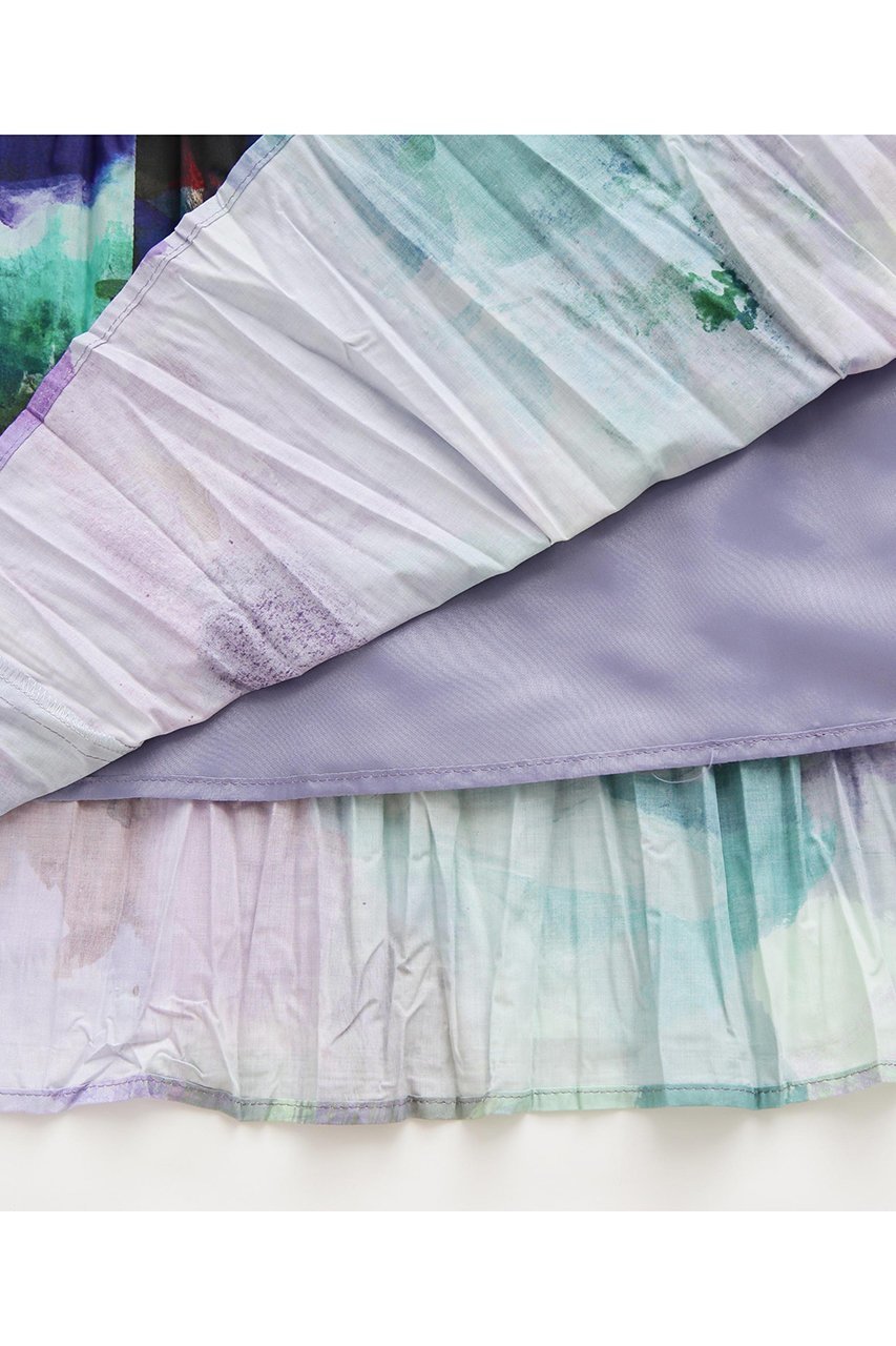 【ヒューエルミュージアム/hueLe Museum】の【STUMBLY】Crushed Art Print Skirt 人気、トレンドファッション・服の通販 founy(ファニー) 　ファッション　Fashion　レディースファッション　Fashion for Women　スカート　Skirts　ロングスカート　Long Skirts / Maxi & Midi Skirts　セットアップ　Set-Up, Coordinated Outfit　タイプライター　Typewriter Fabric, Crisp Cotton　ティアード　Tiered, Tiered Style　プリント　Print, Printed Pattern　プリーツ　Pleats, Pleated　ロング　Long, Long-Length　other-5|ID: prp329100004884094 ipo3291000000036457916