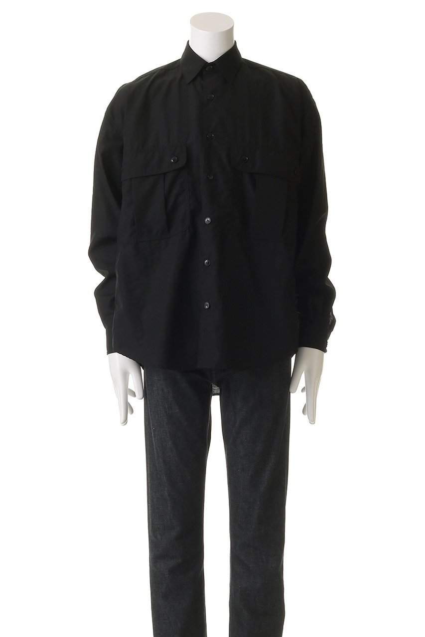 【ヨーク/YOKE】の【UNISEX】ウール ナイロン ワーク シャツ 人気、トレンドファッション・服の通販 founy(ファニー) 　ファッション　Fashion　レディースファッション　Fashion for Women　トップス・カットソー　Cut & Sew Tops　シャツ・ブラウス・オフィスカジュアル　Elegant Blouses & Button-Ups　ユニセックス　Unisex, Genderless　スリーブ　Sleeve, Long Sleeve / Short Sleeve　タフタ　Taffeta, Structured Fabric　ポケット　Pocket, Pocket Detail　ロング　Long, Long-Length　ワーク　Workwear, Utility Style　羽織　Haori, Light Jacket　other-2|ID: prp329100004884105 ipo3291000000036457991