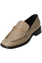 【セルジオ ロッシ/SERGIO ROSSI】のBITT ローファー 大人の最旬トレンドファッション＆コーディネート founy(ファウニー) ファッション Fashion レディースファッション Fashion for Women コレクション Collection, Seasonal Line シューズ Shoes, Footwear ストレート Straight, Straight Cut フラット Flat, Flat Shoes メタル Metal, Metal Parts ライニング Inner Lining, Inner Fabric, Lined thumbnail クレイベージュ|ID: prp329100004884115 ipo3291000000036532754