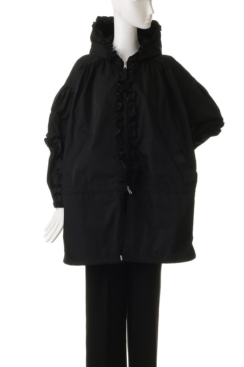 【エンフォルド/ENFOLD】のFRILL BLOUSON ブルゾン 大人の最旬トレンドファッション＆コーディネート founy(ファウニー) 　ファッション　Fashion　レディースファッション　Fashion for Women　アウター　Coat / Outerwear Collection　レディースジャケット・軽アウター　Jackets　ブルゾンジャケット・スポーティアウター　Blouson Jackets　ショート　Short, Short Length　ジャケット　Jacket, Outerwear　ツイル　Twist, Twisted Detail　ドット　Polka Dot, Dot Pattern　バルーン　Balloon, Balloon Silhouette　フリル　Frill, Ruffle　ブルゾン　Blouson, Bomber Jacket　エレガント 上品　Elegant　other-2|ID: prp329100004884152 ipo3291000000036591982
