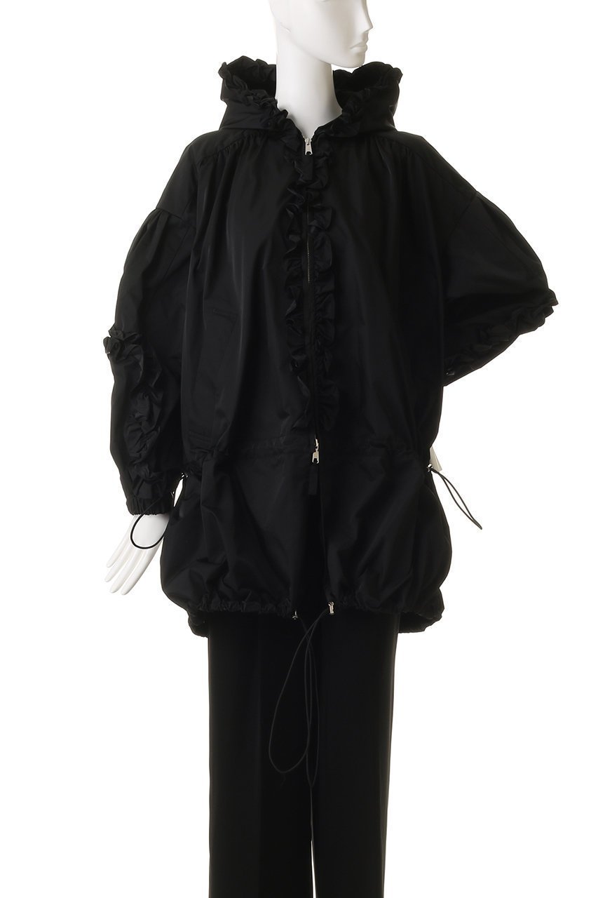 【エンフォルド/ENFOLD】のFRILL BLOUSON ブルゾン 大人の最旬トレンドファッション＆コーディネート founy(ファウニー) 　ファッション　Fashion　レディースファッション　Fashion for Women　アウター　Coat / Outerwear Collection　レディースジャケット・軽アウター　Jackets　ブルゾンジャケット・スポーティアウター　Blouson Jackets　ショート　Short, Short Length　ジャケット　Jacket, Outerwear　ツイル　Twist, Twisted Detail　ドット　Polka Dot, Dot Pattern　バルーン　Balloon, Balloon Silhouette　フリル　Frill, Ruffle　ブルゾン　Blouson, Bomber Jacket　エレガント 上品　Elegant　other-7|ID: prp329100004884152 ipo3291000000036591987