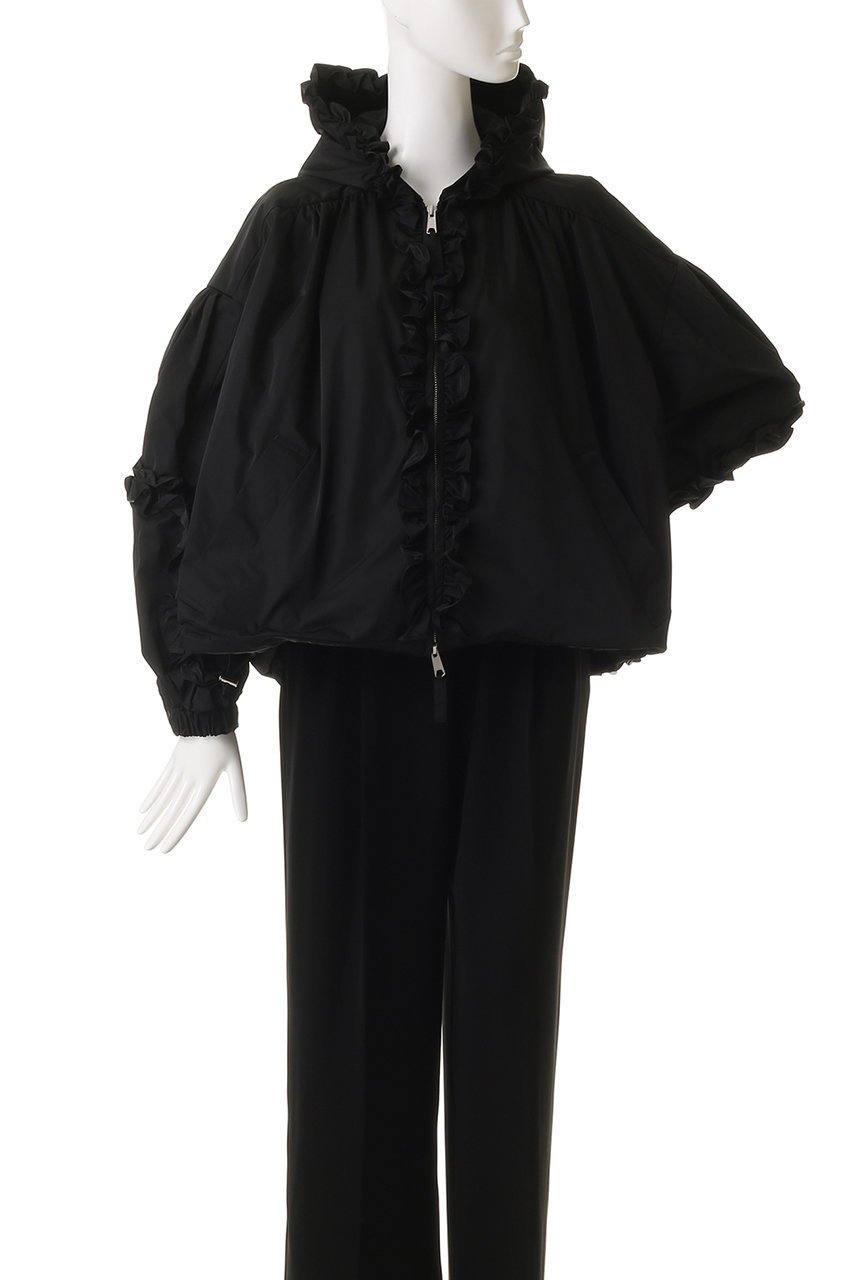 【エンフォルド/ENFOLD】のFRILL BLOUSON ブルゾン 大人の最旬トレンドファッション＆コーディネート founy(ファウニー) 　ファッション　Fashion　レディースファッション　Fashion for Women　アウター　Coat / Outerwear Collection　レディースジャケット・軽アウター　Jackets　ブルゾンジャケット・スポーティアウター　Blouson Jackets　ショート　Short, Short Length　ジャケット　Jacket, Outerwear　ツイル　Twist, Twisted Detail　ドット　Polka Dot, Dot Pattern　バルーン　Balloon, Balloon Silhouette　フリル　Frill, Ruffle　ブルゾン　Blouson, Bomber Jacket　エレガント 上品　Elegant　other-8|ID: prp329100004884152 ipo3291000000036591988