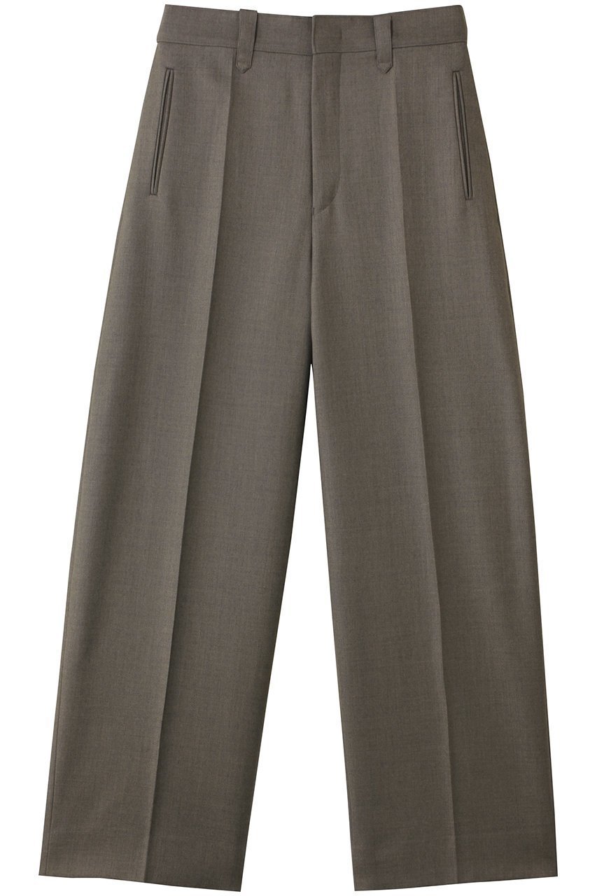 【バウト/BOWTE】のBLUEFACED WORSTED DRESS TROUSERS/トラウザーズ インテリア・キッズ・メンズ・レディースファッション・服の通販 founy(ファウニー) 　ファッション　Fashion　レディースファッション　Fashion for Women　パンツ　Pants & Trousers　おすすめ　Recommended / Our Picks　ジャケット　Jacket, Outerwear　セットアップ　Set-Up, Coordinated Outfit　センター　Center, Center Line　ワイド　Wide, Wide Fit　ダークオーツ|ID: prp329100004884161 ipo3291000000036458354