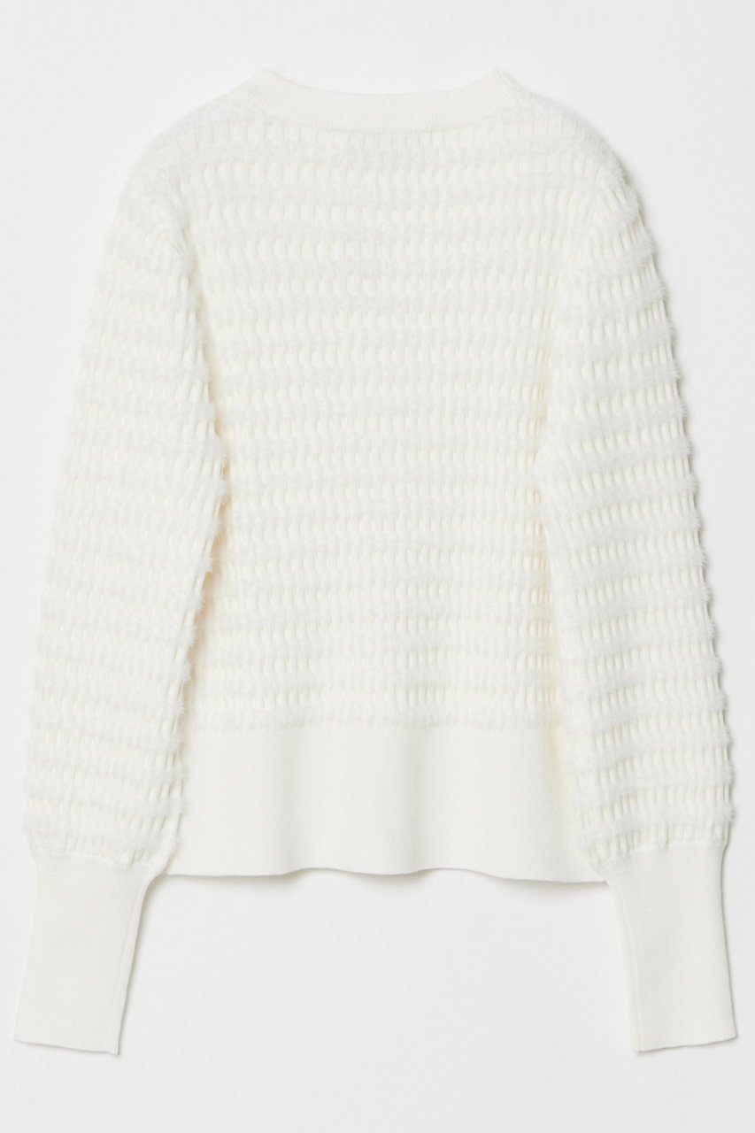 【アルアバイル/allureville】の【LOULOU WILLOUGHBY】フェザーリブボーダーカーディガン 人気、トレンドファッション・服の通販 founy(ファニー) 　ファッション　Fashion　レディースファッション　Fashion for Women　トップス・カットソー　Cut & Sew Tops　ニット　Knit Tops & Sweaters　カーディガン・羽織り　Layered Style Cardigans　カーディガン　Cardigan, Knitwear　フェザーヤーン　Feather Yarn, Fluffy Yarn　フロント　Front, Front Design　ボトム　Bottoms, Lower Wear　ボーダー　Border, Stripe　ワイド　Wide, Wide Fit　other-3|ID: prp329100004884193 ipo3291000000036458569