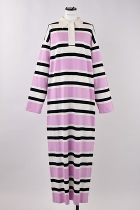 【ナゴンスタンス/nagonstans】のニットポロドレス 人気、トレンドファッション・服の通販 founy(ファニー) ファッション Fashion レディースファッション Fashion for Women ワンピース Dresses フォーマル・パーティードレス・結婚式用ドレス Elegant & Casual Dresses チュニック Tunic Tops & Dresses チュニック Tunic, Long Top ボーダー Border, Stripe ポロシャツ Polo Shirt, Collared Tee リラックス Relax, Relaxed Fit ロング Long, Long-Length 春 Spring 秋 Autumn |ID:prp329100004884207