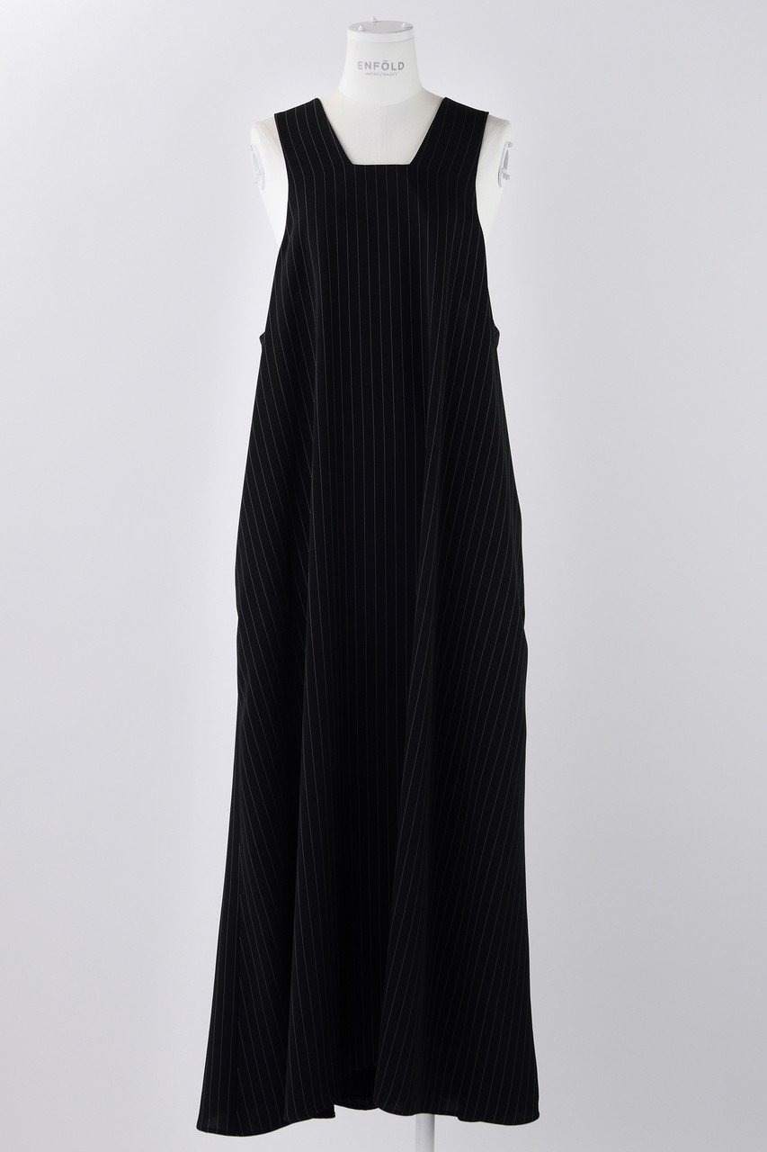 【エンフォルド/ENFOLD】のPEピンストライプ ワイドフレア DRS/ドレス・ワンピース インテリア・キッズ・メンズ・レディースファッション・服の通販 founy(ファニー) ファッション Fashion レディースファッション Fashion for Women ワンピース Dresses フォーマル・パーティードレス・結婚式用ドレス Elegant & Casual Dresses チュニック Tunic Tops & Dresses ストライプ Stripe, Striped Pattern チュニック Tunic, Long Top ドレス Dress, One-Piece フレア Flare, Flared ラグジュアリー Luxury, Elegant ロング Long, Long-Length ワイド Wide, Wide Fit ブラック|ID: prp329100004884230 ipo3291000000036458844