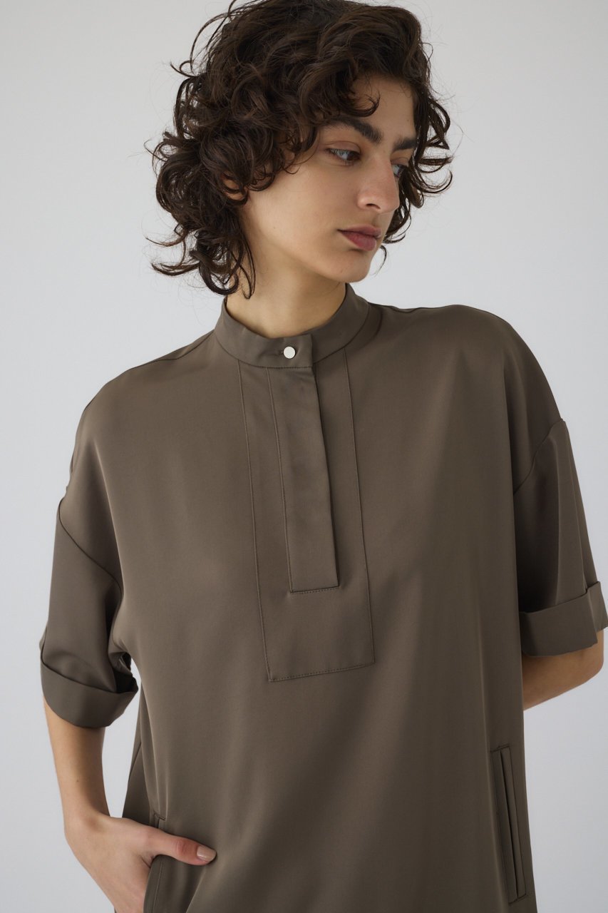 【リムアーク/RIM.ARK】のStand collar mode OP/ワンピース 人気、トレンドファッション・服の通販 founy(ファニー) ファッション Fashion レディースファッション Fashion for Women ワンピース Dresses チュニック Tunic Tops & Dresses シルバー Silver, Metallic Silver チュニック Tunic, Long Top リュクス Luxury, Elegant, High-End, Chic ロング Long, Long-Length エレガント 上品 Elegant other-7|ID: prp329100004884232 ipo3291000000036458867