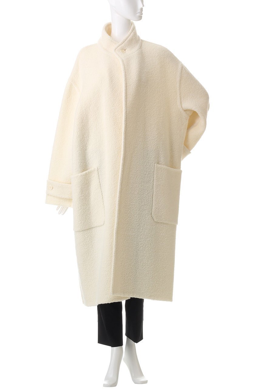 【セアン/SCEARN】のWOOL TWEED REVER High Neck Coat/コート 大人の最旬トレンドファッション＆コーディネート founy(ファウニー) 　ファッション　Fashion　レディースファッション　Fashion for Women　アウター　Coat / Outerwear Collection　コート・ロングコート・ピーコート　Long Coats, Peacoats & More　スタンド　Stand Collar, Upright Stand　ツイード　Twill, Twill Weave　ポケット　Pocket, Pocket Detail　ロング　Long, Long-Length　other-2|ID: prp329100004884314 ipo3291000000036796189