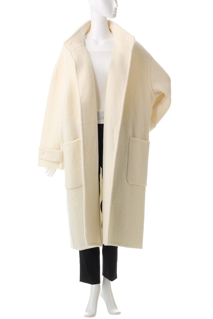 【セアン/SCEARN】のWOOL TWEED REVER High Neck Coat/コート 大人の最旬トレンドファッション＆コーディネート founy(ファウニー) 　ファッション　Fashion　レディースファッション　Fashion for Women　アウター　Coat / Outerwear Collection　コート・ロングコート・ピーコート　Long Coats, Peacoats & More　スタンド　Stand Collar, Upright Stand　ツイード　Twill, Twill Weave　ポケット　Pocket, Pocket Detail　ロング　Long, Long-Length　other-7|ID: prp329100004884314 ipo3291000000036796197