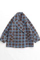 【メゾンスペシャル/MAISON SPECIAL】のCheckered Over Silhouette Middle Coat/チェックオーバーミドルコート BLU(ブルー)|ID: prp329100004884319 ipo3291000000036515134