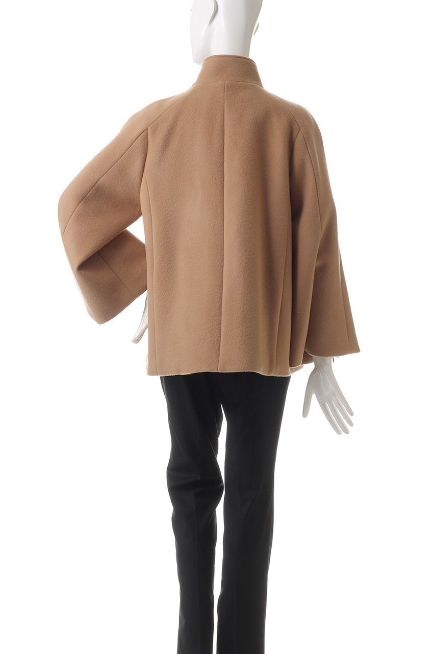 【アルアバイル/allureville】の【Loulou Willoughby】シャルムビーバーケープ風コート 人気、トレンドファッション・服の通販 founy(ファニー) ファッション Fashion レディースファッション Fashion for Women アウター Coat / Outerwear Collection コート・ロングコート・ピーコート Long Coats, Peacoats & More ショート Short, Short Length スリット Slit, Slit Detail スリーブ Sleeve, Long Sleeve / Short Sleeve フロント Front, Front Design エレガント 上品 Elegant other-4|ID: prp329100004884321 ipo3291000000036459630