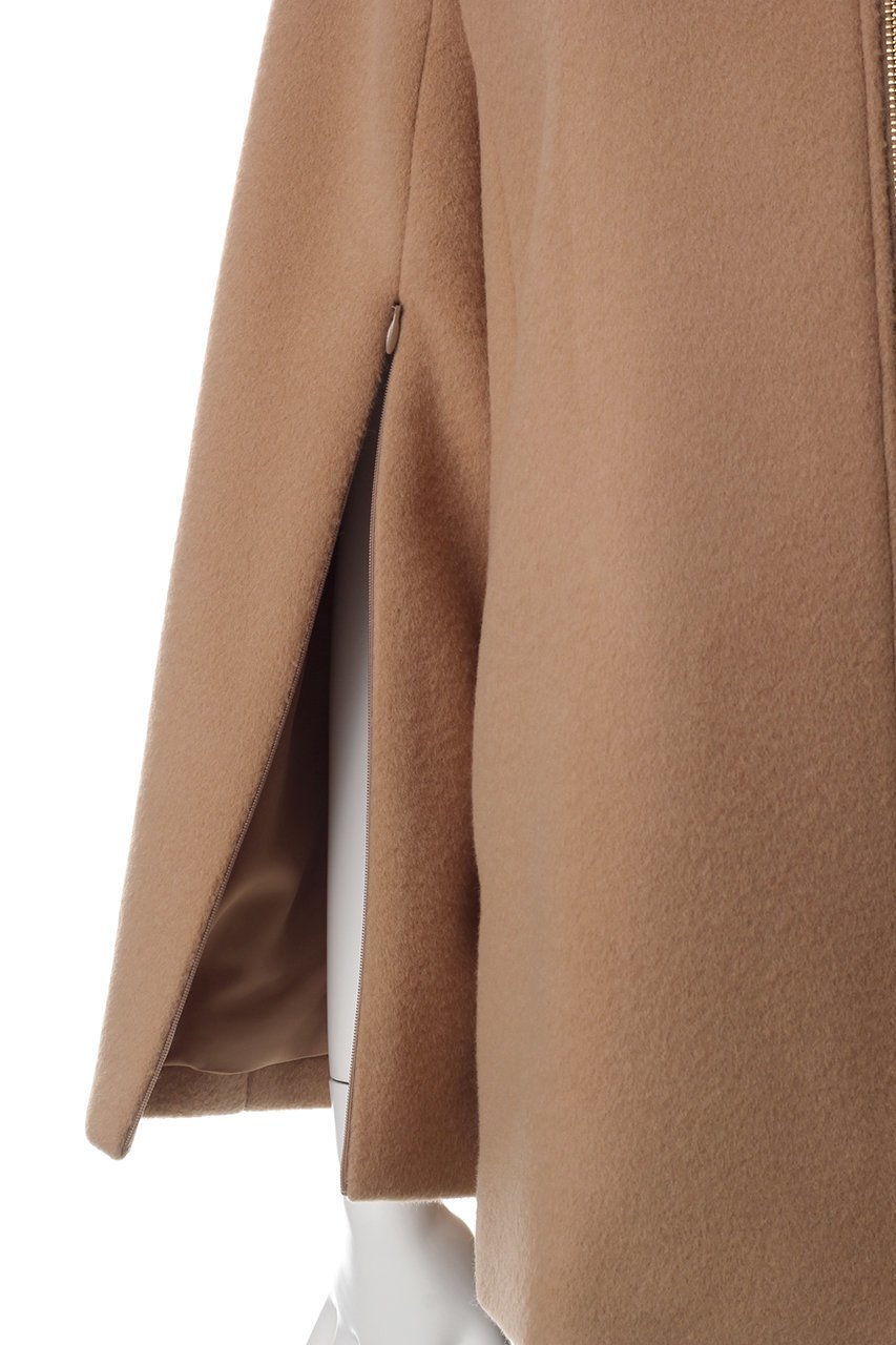 【アルアバイル/allureville】の【Loulou Willoughby】シャルムビーバーケープ風コート 人気、トレンドファッション・服の通販 founy(ファニー) ファッション Fashion レディースファッション Fashion for Women アウター Coat / Outerwear Collection コート・ロングコート・ピーコート Long Coats, Peacoats & More ショート Short, Short Length スリット Slit, Slit Detail スリーブ Sleeve, Long Sleeve / Short Sleeve フロント Front, Front Design エレガント 上品 Elegant other-6|ID: prp329100004884321 ipo3291000000036459632