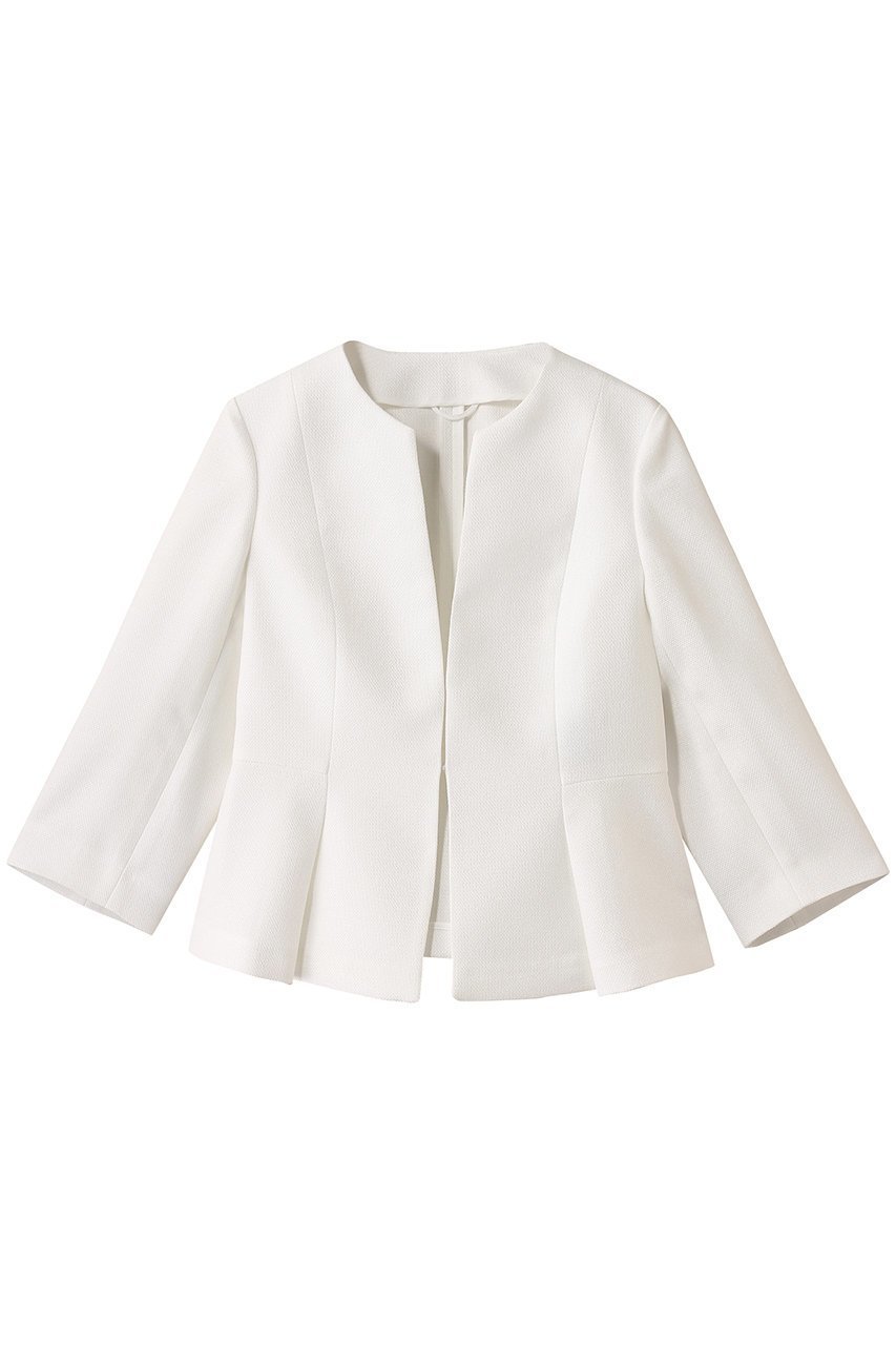 【アナイ/ANAYI】のバスケットツィードペプラムジャケット インテリア・キッズ・メンズ・レディースファッション・服の通販 founy(ファニー) ファッション Fashion レディースファッション Fashion for Women アウター Coat / Outerwear Collection レディースジャケット・軽アウター Jackets オケージョン Occasion Wear ジャケット Jacket, Outerwear バスケット Basket, Basket Bag フレア Flare, Flared リネン Linen, Linen Fabric エレガント 上品 Elegant 夏 Summer 定番 Standard, Basic Item ホワイト|ID: prp329100004884331 ipo3291000000036459714