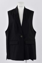 【エンフォルド/ENFOLD】のHigh Twist Weave ワイドテーラードベスト 大人の最旬トレンドファッション＆コーディネート founy(ファウニー) ファッション Fashion レディースファッション Fashion for Women アウター Coat / Outerwear Collection レディースジャケット・軽アウター Jackets アシンメトリー Asymmetrical Style ジャケット Jacket, Outerwear フォーマル Formal, Dressy ベスト Vest, Waistcoat ロング Long, Long-Length thumbnail ブラック|ID: prp329100004884361 ipo3291000000036459978